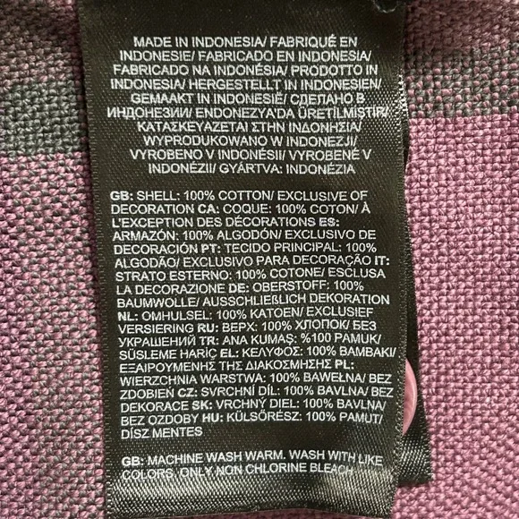 The North Face Womens‎ XXL Relaxed Fit Crop Flannel Shirt Jacket Midnight Mauve - Picture 5 of 7